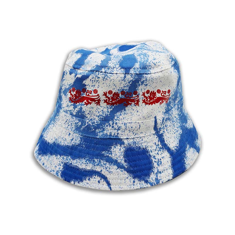 TeddyT's Men's 3 Lions England Embroidered White Adjustable Bucket Hat (Blue  Lions) (UK, Alpha, S, M) : : Fashion